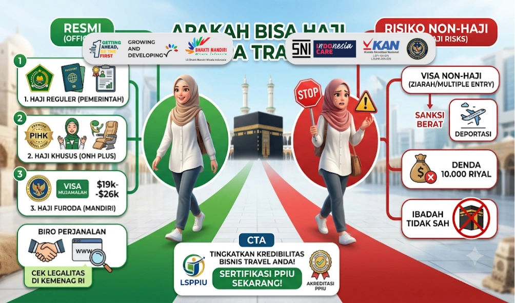 apakah bisa haji tanpa travel
